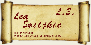 Lea Smiljkić vizit kartica
